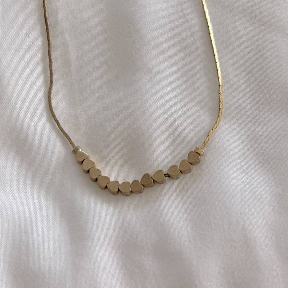 Gold Multi-heart Necklace - Picture 5 of 6